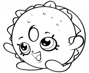 shopkins black and white clipart image