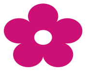 pink flower clipart 2