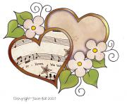 set 003 vintage sheet music free clipart biege tan love hearts rk9ZKc clipart