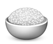 ios emoji cooked rice