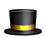 ios emoji top hat