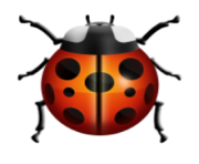 ios emoji lady beetle