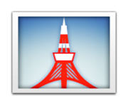 ios emoji tokyo tower