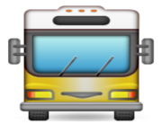 ios emoji oncoming bus