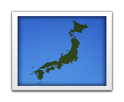 ios emoji silhouette of japan