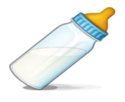 ios emoji baby bottle