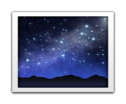 ios emoji milky way