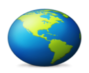 ios emoji earth globe americas