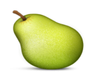 ios emoji pear