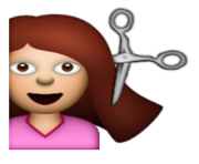 ios emoji haircut