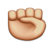 ios emoji raised fist