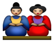 ios emoji japanese dolls