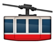 ios emoji mountain cableway