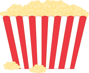 Carnival popcorn clip art clipart