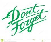 don t forget decorative handwriting reminder memory remember jEkfWM clipart