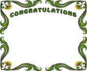 Free congratulations borders congratulation border clip art