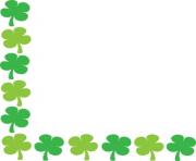 St patricks day borders clipart