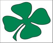 Clip art green four leaf clover shamrock st patrick