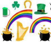 digital clipart saint patricks day graphics shamrock rainbow green st Uc1UqR clipart