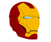 iron man face head clipart clip art png