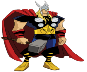 thor cartoon clipart transparent background