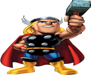 marvel super hero squad thor clipart png