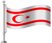 Northern Cyprus Flag PNG Clip Art