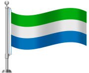 Sierra Leone Flag PNG Clip Art