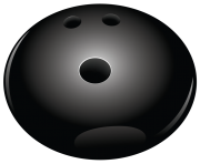 Black Bowling Ball PNG Vector Clipart