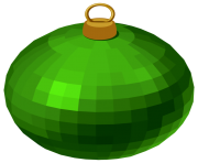 Green Modern Christmas Ball PNG Clipar