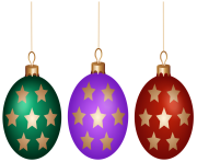 Christmas Balls Set PNG Clip Art