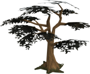 3d black tree png