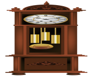 Antique Grandfather Clock PNG Clip Art