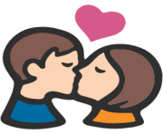 emoji android kiss