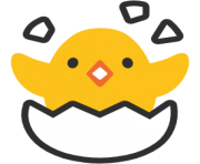 emoji android hatching chick