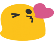 emoji android face throwing a kiss