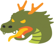 emoji android dragon face