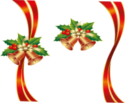 christmas ribbon png bells