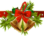 Christmas Ribbon with Christmas Decor PNG HD