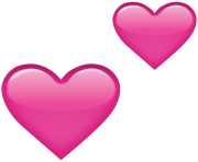 Two Pink Hearts Emoji Png