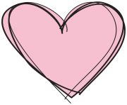 pink heart transparent background