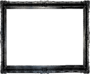 black photo frame png