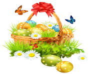 Easter Basket PNG Image