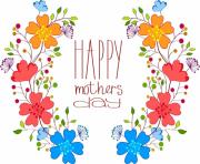 mothers day colorful flower design