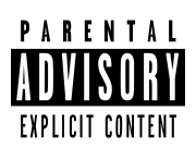 parental advisory white transparent logo