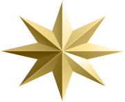 Gold Star Transparent PNG Image