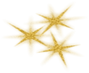 Gold Decorative Srars PNG Picture