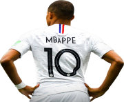 Kylian Mbappe png white jersey france world cup