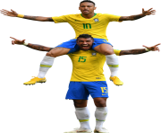 Neymar Paulinho Brazil Fifa World Cup 2018