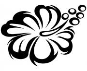 original flower clipart black white